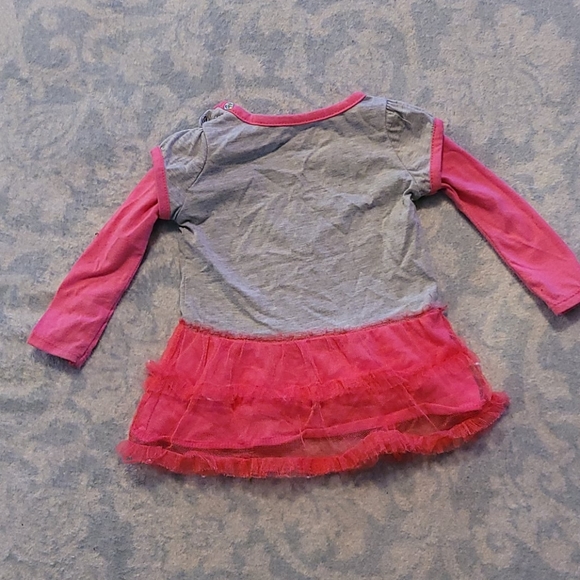 Pink and grey heart long sleeve shirt - Picture 2 of 3